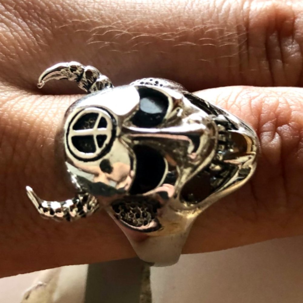 New Stainless Steel Gothic Devil Ring Size 10